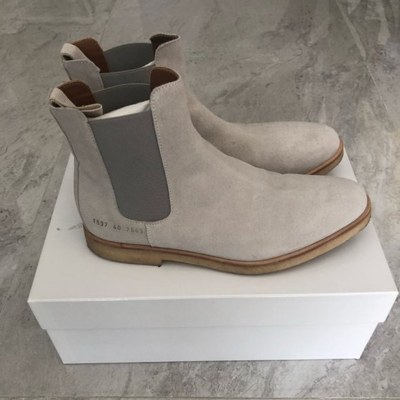 Common Projects Chelsea Boots Grey Suede (US7.5/40) - Picture 3 of 5